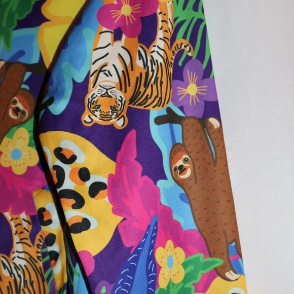 Little Party Dress Purple Animal Print Jacket. Size 12. NWOT. - Picture 8 of 13